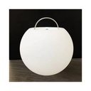 Genopladelig Ø10 cm RGBW LED kugle med fjernbetjening og IP68 beskyttelse