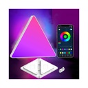 RGBIC Trekant Væglys 6 stk. sæt med 6W effekt og 5V input. Moderne belysning til enhver indretning.