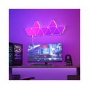 RGBIC Trekant Væglys 6 stk. sæt med 6W effekt og 5V input. Moderne belysning til enhver indretning.