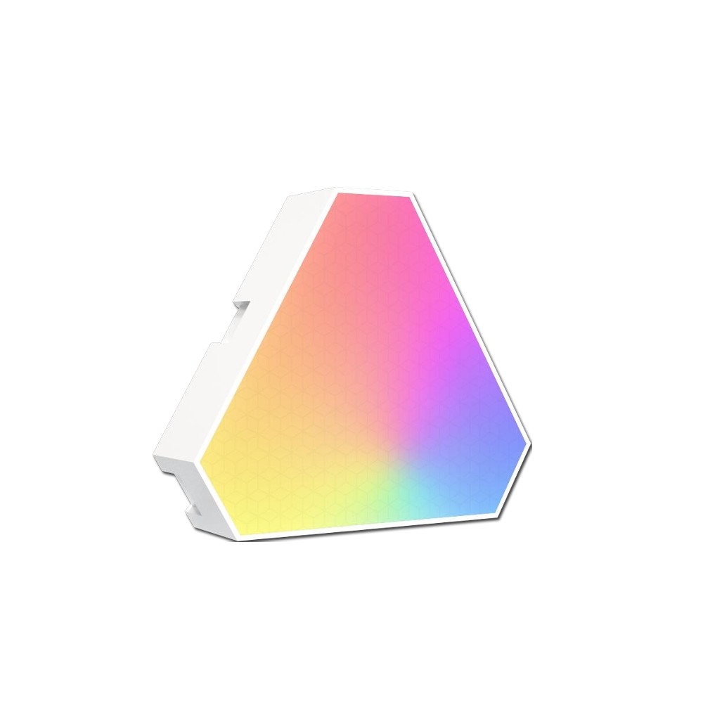 RGBIC Trekant Væglys 6 stk. sæt med 6W effekt og 5V input. Moderne belysning til enhver indretning.