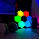RGBIC Hexagon Væglys - Sæt med 6 stk. - 6W - Input: 5V - Moderne belysning til dit hjem