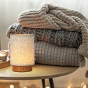 Opladbar LED bordlampe med touch-dæmpning, 3000K lysstyrke og beige hus
