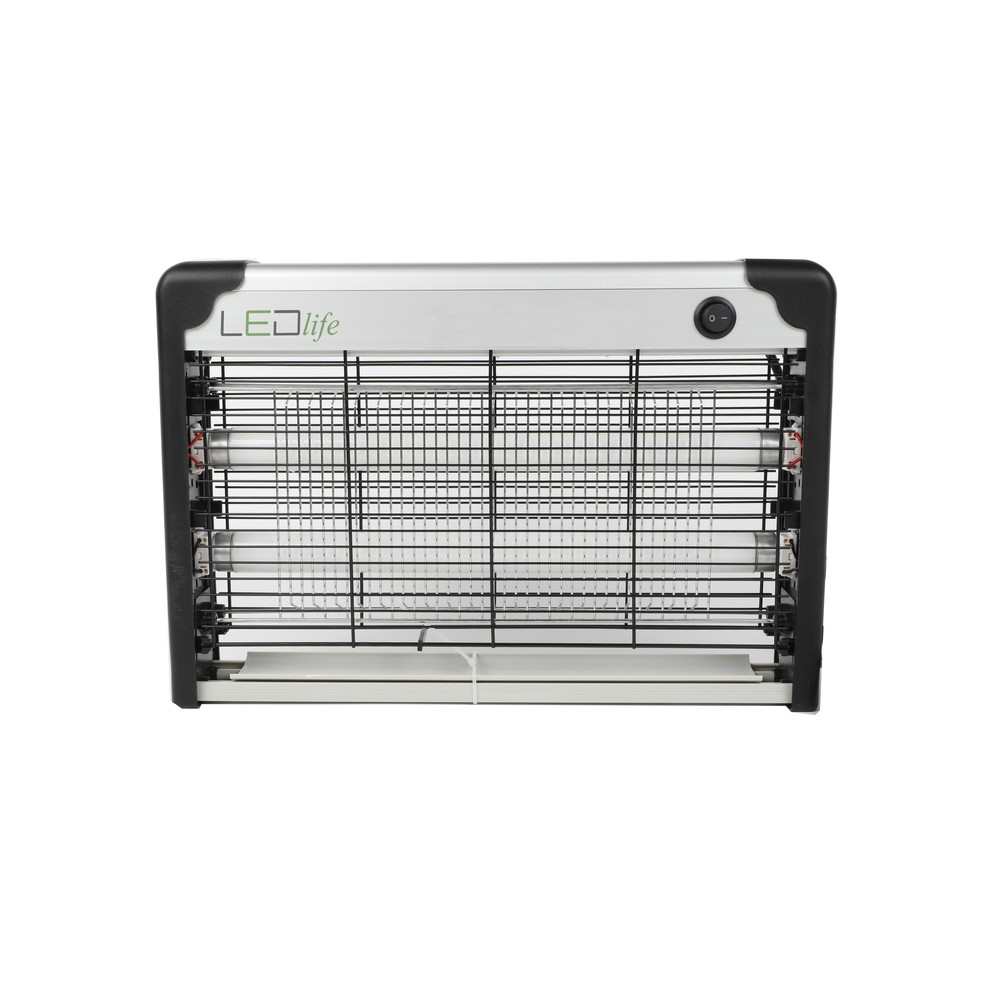 LEDlife insektlampe 2x10W - Effektiv indendørs insektfanger med UV-lys (dækker ca. 80m2)