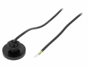 RFID læser m. LED - 12V, RS232, M12 (40cm ledn.)