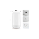 Opladelig RGB+CCT LED bordlampe/natlampe - Hvid, touch dæmpbar, IP20 indendørs, 5W, RA80