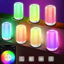 RGB+CCT LED Bord/Natlampe - Bluetooth, Hvid, Touch Dæmpbar, IP20 Indendørs, 5W, RA80, 5V DC USB Input