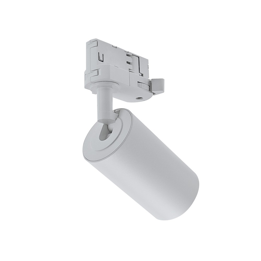 Dim to warm GU10 skinnespot inkl. 6W pære, hvid, 3-faset skinne med 230V input