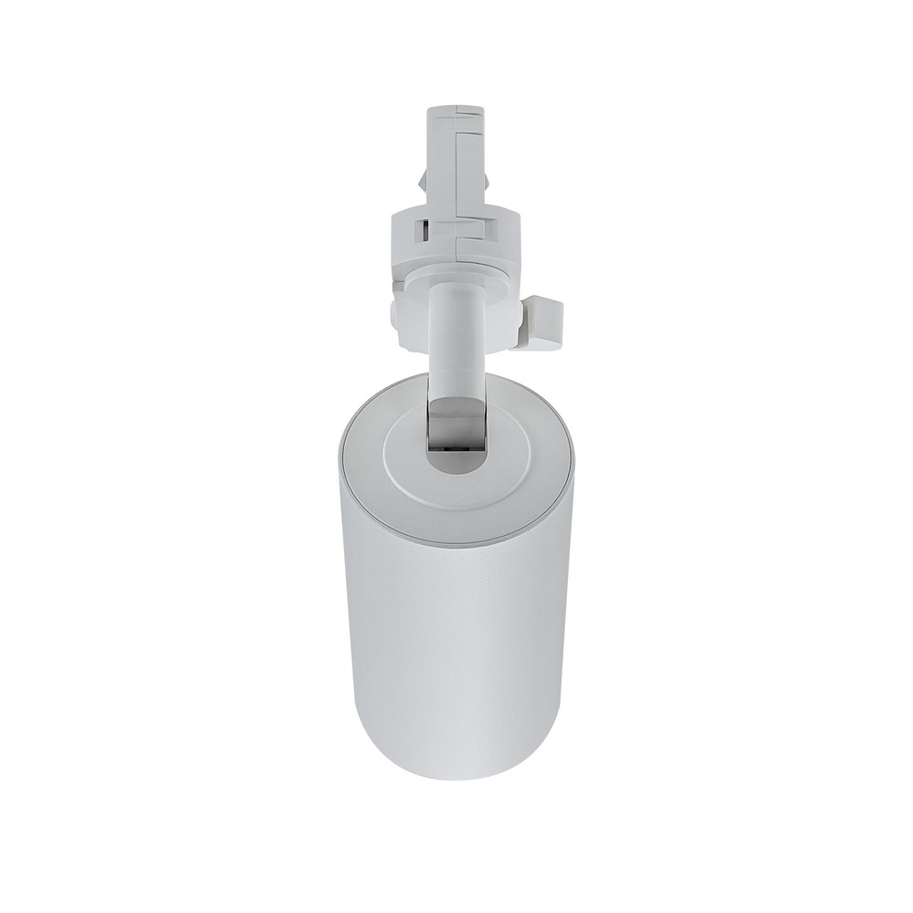 Dim to warm GU10 skinnespot inkl. 6W pære, hvid, 3-faset skinne med 230V input