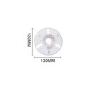 18W dæmpbar LED indsats med linser, flicker free - Erstat G24, cirkelrør og kompaktrør - Ø13 cm - 230V - RA80 - 1900lm