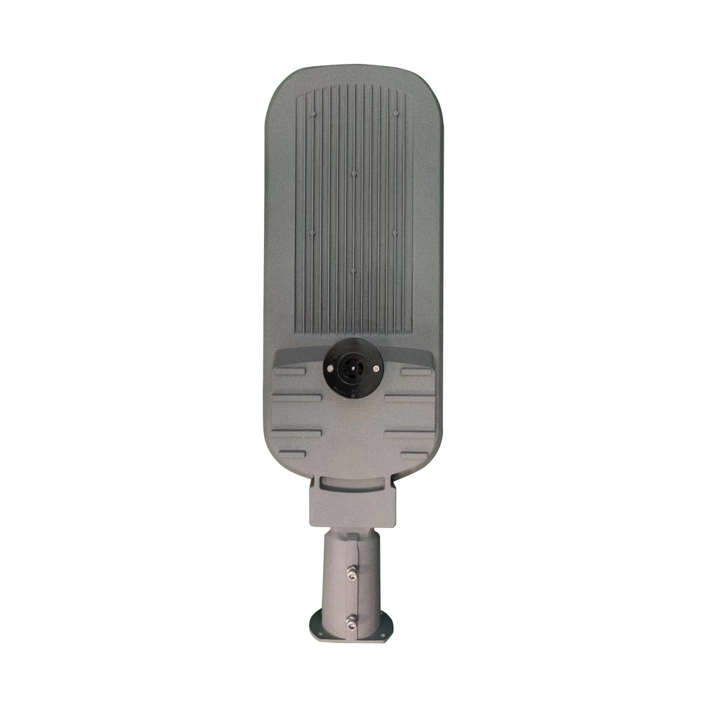 Gadelampe STREETOS 2 150W - Neutral Hvid, 230V, 145/75°, IP65, IK09, 675x218x75mm, Grå, Skumringssensor