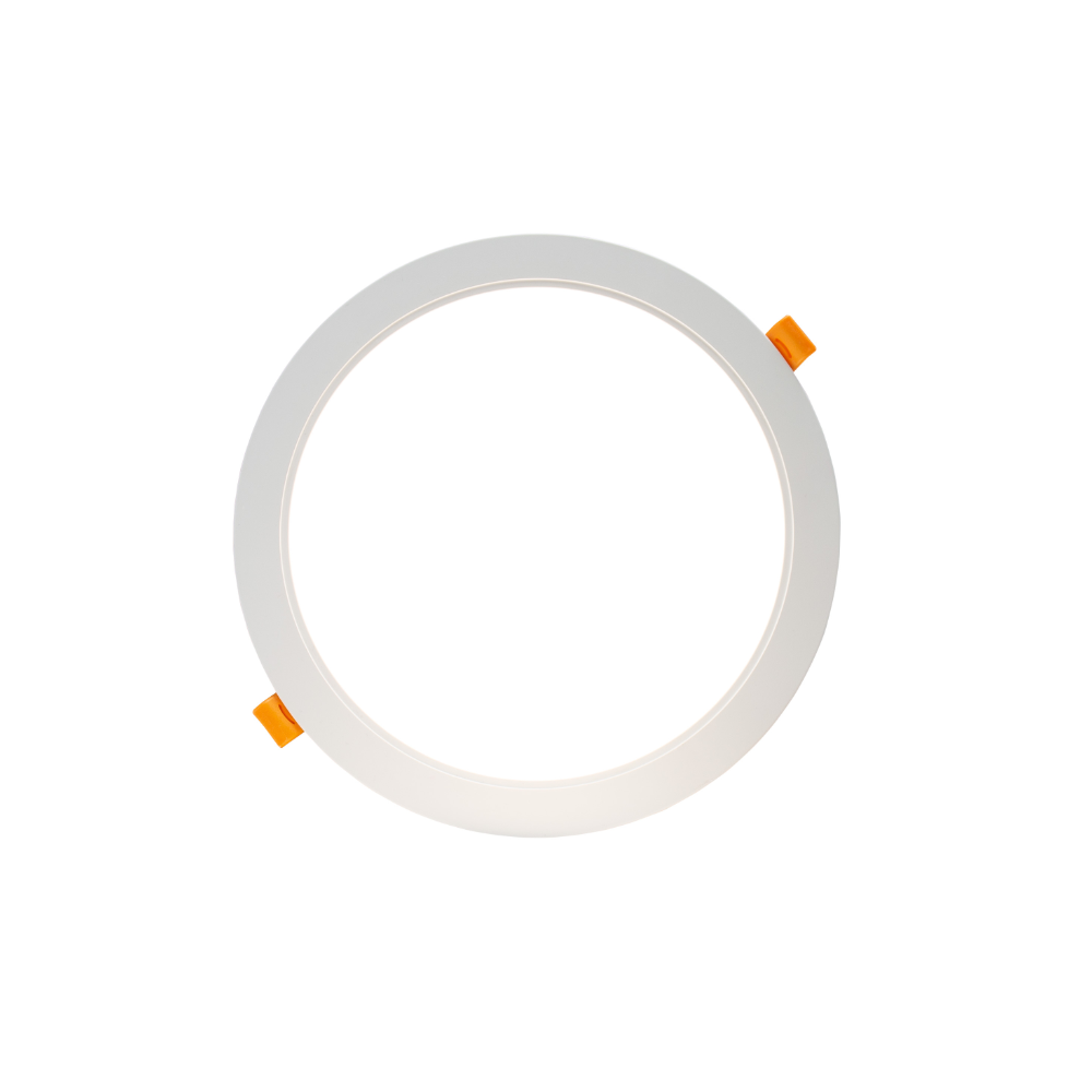 Spectrum 18W LED indbygningspanel - Ø14,5 cm hul, Ø17 cm mål, 230V, IP54 udendørs, 2200lm, RA80