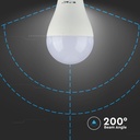 8.5W LED Pære E27 - 3000K, Plastik, 3 stk/pakke, 806lm, RA80