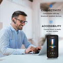 Sort Bluetooth headset med 170mAh batteri