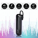 Sort Bluetooth headset med 170mAh batteri