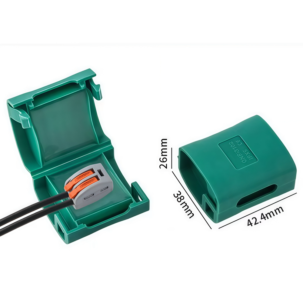 Samleboks med vandtæt samlemuffe til 2 ledninger - IP68-certificeret