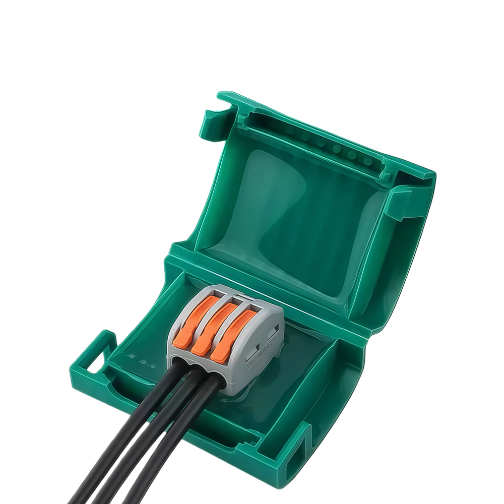 Vandtæt samleboks med plads til 3 ledninger - IP68 godkendt