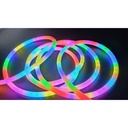 3m RGBIC Neon flex slange med Bluetooth App og fjernbetjening - Vævet reb, USB-opladning - Komplet sæt til lysdekorationer.