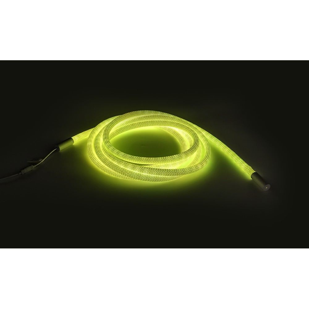 3m RGBIC Neon flex slange med Bluetooth App og fjernbetjening - Vævet reb, USB-opladning - Komplet sæt til lysdekorationer.