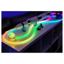 3m RGBIC Neon flex slange med Bluetooth App og fjernbetjening - Vævet reb, USB-opladning - Komplet sæt til lysdekorationer.