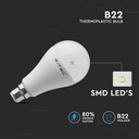 V-Tac 15W LED pære - Kraftig erstatning for 90W, A65, B22, 230V, 1350lm, RA80