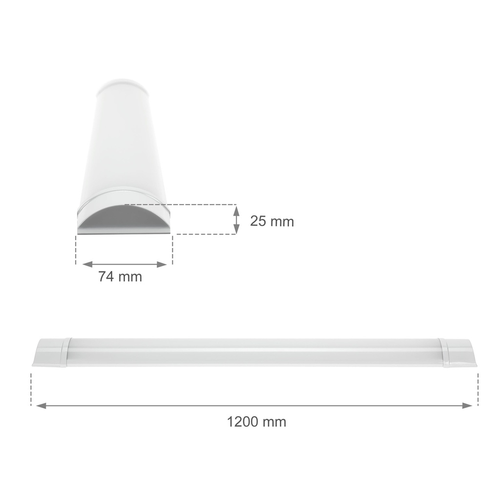 VIGA LED 32W Armatur 4000K 120 cm