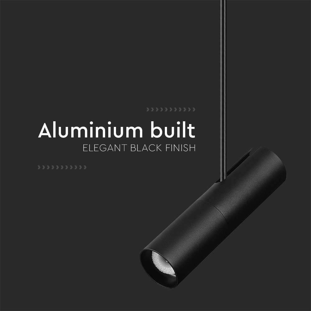 V-Tac Pro Serie GU10 Aluminium Sort Lampefatning - 3 års garanti