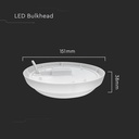12W LED Væglampe 3000K - 1160lm, RA80, IP54 - Moderne og energieffektiv væglampe til indendørs eller udendørs brug