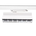 Justerbar LED lysskinne til 3-faset skinner, 36W, 23,5 cm, hvid, RA92 - LEDlife