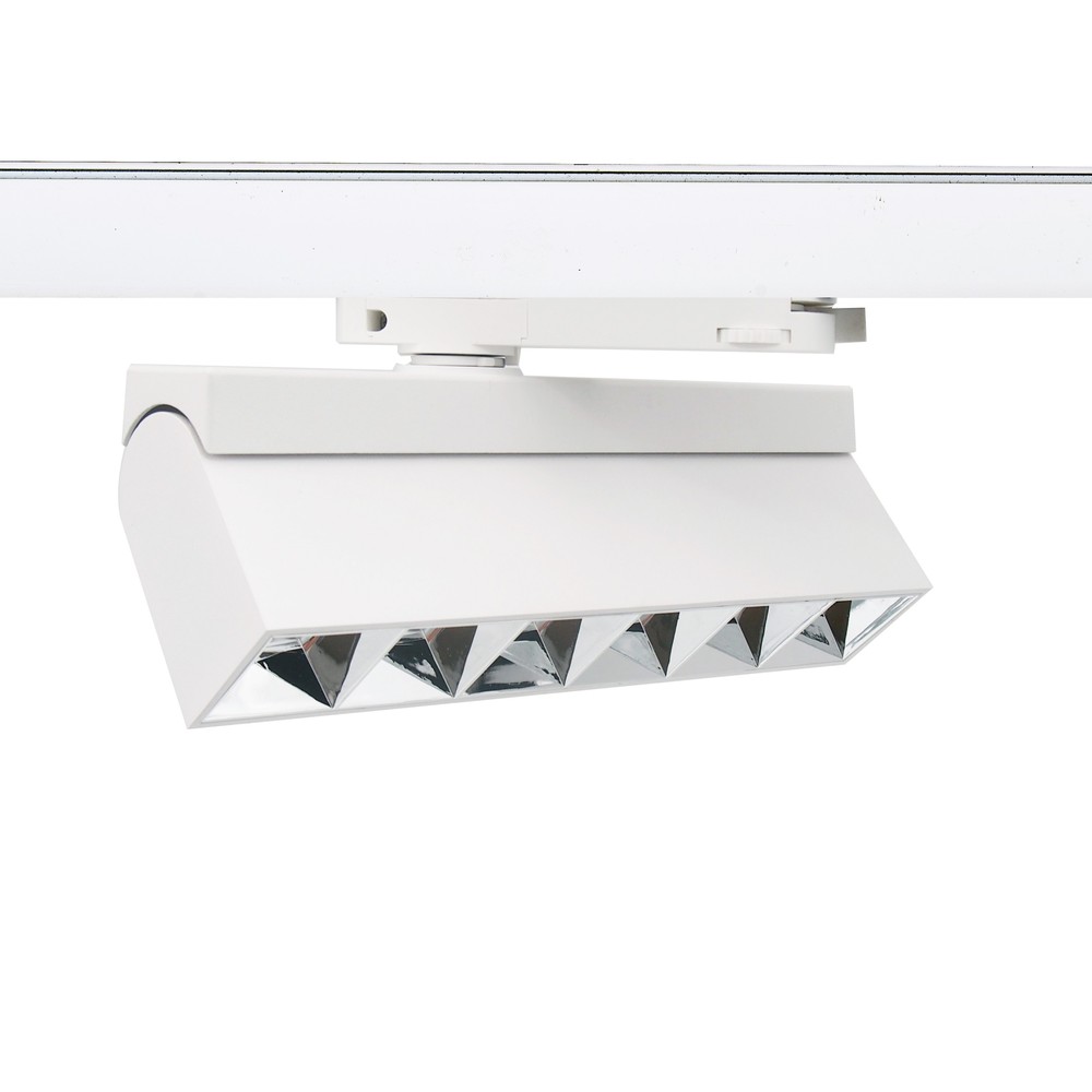 Justerbar LED lysskinne til 3-faset skinner, 36W, 23,5 cm, hvid, RA92 - LEDlife