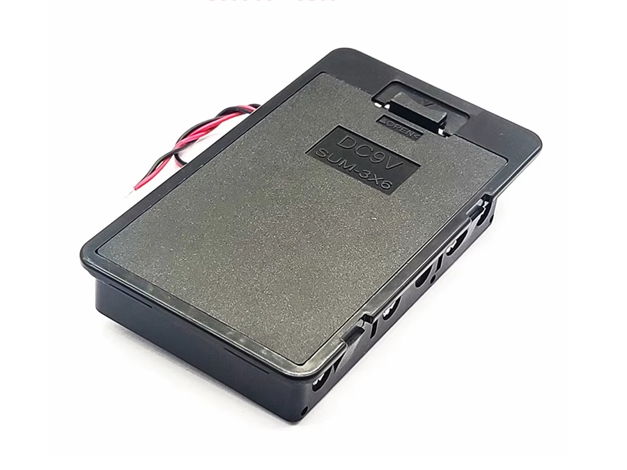 Batteriholder til 6xAA batteri, til panelmontage