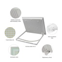 NOCTIS LUX 3 PROJEKTØR 100W 230V IP65 270x210x27mm HVID - Kraftfuld og vandtæt LED projektor med 100W effekt og 9400lm lysstyrke. Ideel til udendørs brug med IP65-klassificering. RA70 for naturlig farvegengivelse. Let og kompakt design i hvid finish.