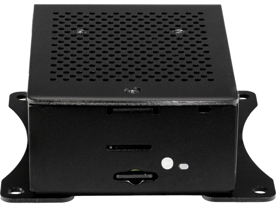 Raspberry Pi 5 Alu. Case w. active cooling fan, Black