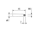6800uF 50V Lodret elektrolyt, snap-in, Ø25x45mm (105°C)