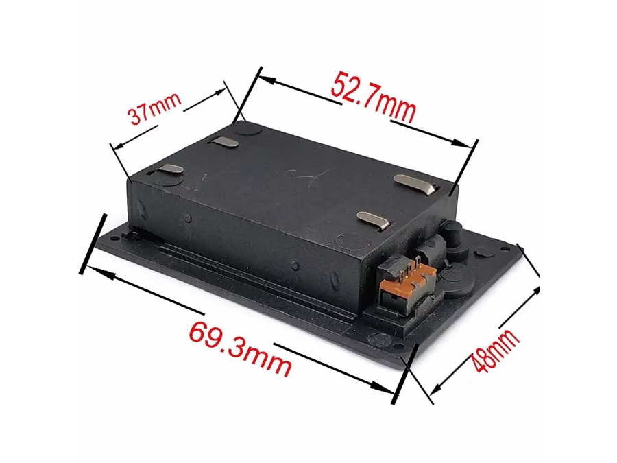 Batteriholder til 3xAAA batteri, m. kontakt, f. panelmontage