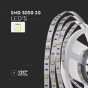 30 stk. LED-stribelys med en effekt på 4.8W, varm hvidt lys (3000K) og beskyttelsesklasse IP20