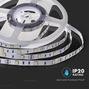30 stk. LED-stribelys med en effekt på 4.8W, varm hvidt lys (3000K) og beskyttelsesklasse IP20