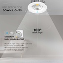 40W Reflektor Downlight - LED, COB, 4000K, Høj Lumen, RA80 - 4800lm