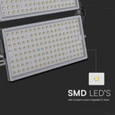 500W LED projektør med Samsung chip, sort hus, 4000K, IP65, 135lm/W