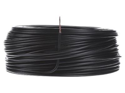 Monteringsledning - 4mm² trådet, LSZH, Sort (metervare)