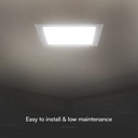 V-Tac 6W LED Indbygningspanel 12x12 cm 230V 660lm RA80 - Hul 11x11 cm