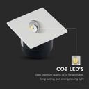 3W Trinlys LED – 4000K, firkantet panel med 270lm og RA80 – Energibesparende belysning til en moderne og stilfuld indretning.