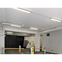 Dobbeltarmatur med Limea T8 LED-rør - 24W, 150cm, IP65 vandtæt, inkluderet. 48W, 161cm, traditionelt lysstofrør. Input: 230V. 5000lm. RA80. IP65.