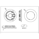 LEDlife Unni68 møbelspot - Sort 12V 3W LED spot med Ø5,6 cm hul og Ø6,8 cm mål - Erstatter 25W - 280lm - RA95 - IP54