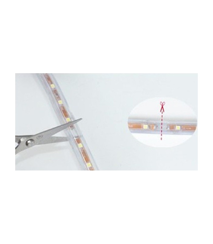 5 m. vandtæt LED strip 4200K 230V, IP67