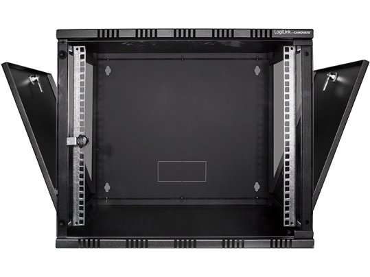 19" væg-rackskab - 12U B540xD400mm, Sort