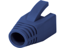 Blød hætte til RJ45 modularstik - 8mm, Blå (50 stk.)
