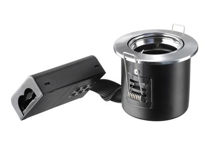 Indbygningsspot 230V GU10 Max  7W LED Børstet