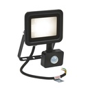20W LED projektør m. sensor 4000K 1750 Lumen