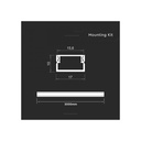 2000mm VT-71008 monteringssæt med diffuser til LED-strip, sølv, V-Tac Pro serie, 5 års garanti