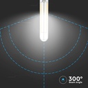 LED pære 4W E14 T20 klar glas 6500K - Vt-2204 LED kultråds, 400lm, RA80
